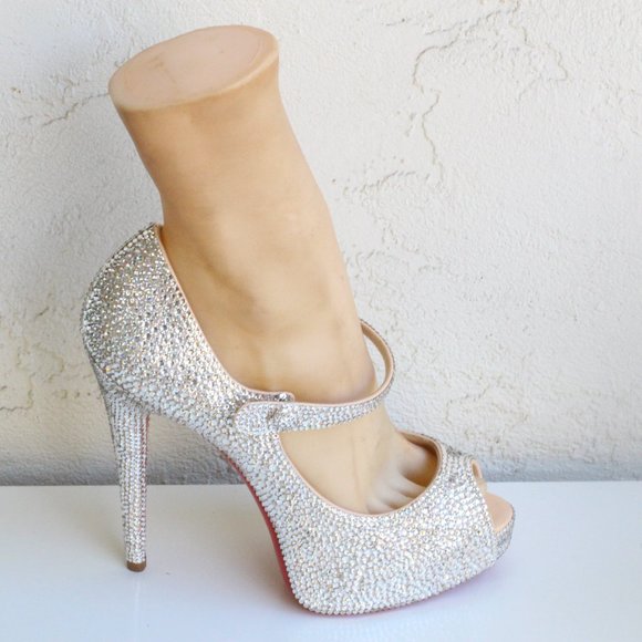 Christian Louboutin Bana Custom Swarovski Crystal Pumps - Picture 4 of 12